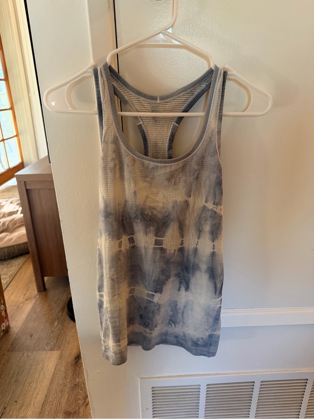 Lululemon Tie-Dye Racerback Tank Top - Blue and White